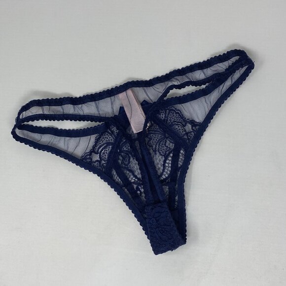 Agent Provocateur Rozlyn Navy Thong AP2 Small New - Picture 8 of 10